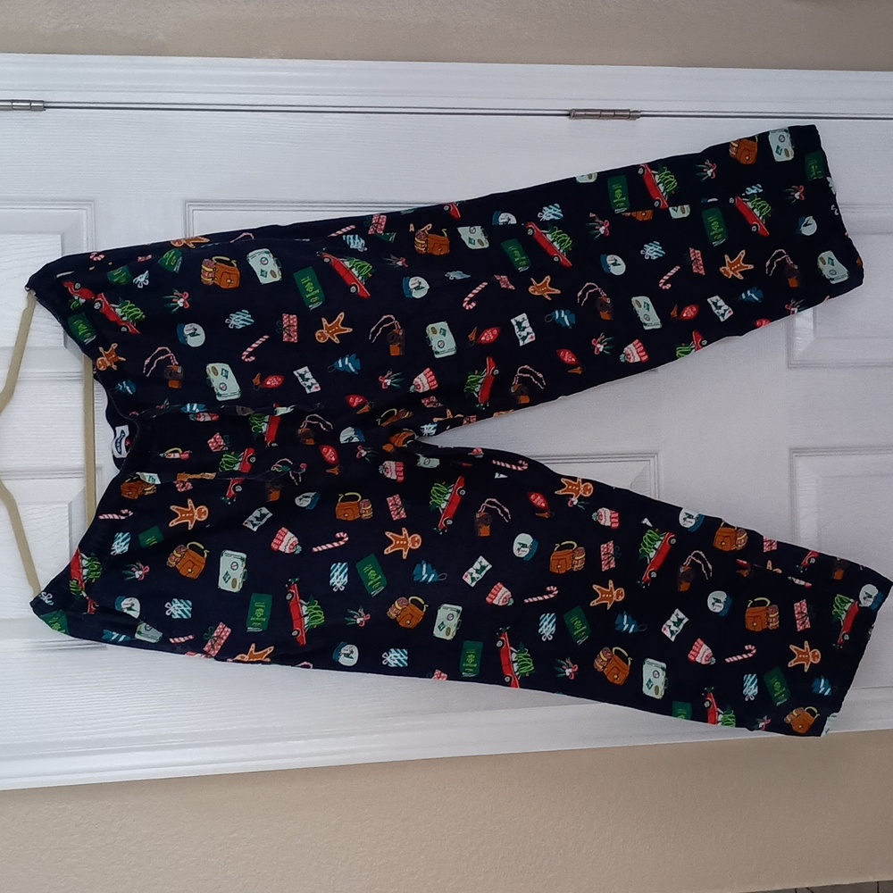 Old Navy Holiday Print Flannel Pajama Pants (b580)